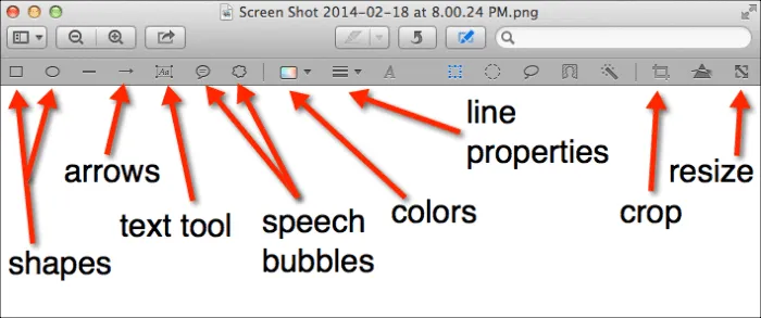 Preview annotation tools