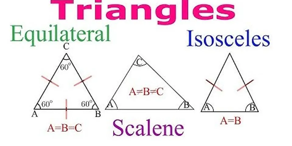 A triangle is equilateral if sides are the same length