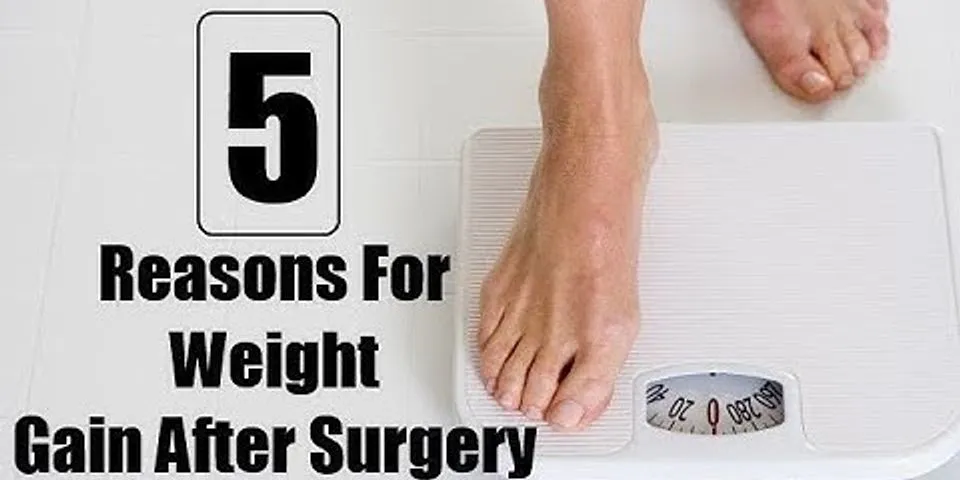Do you weigh more when you are swollen after surgery?