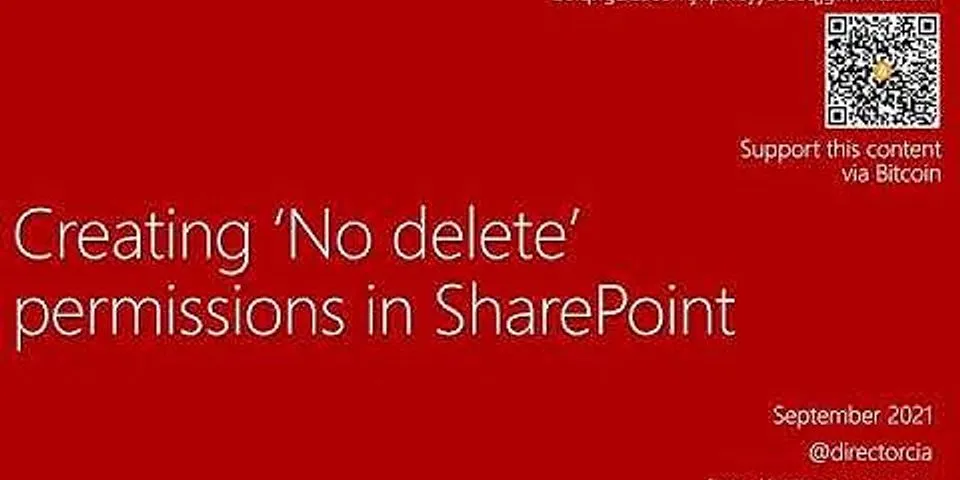 How do I delete something from SharePoint?