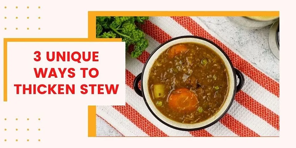 How do I thicken stew in slow cooker?