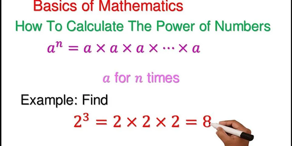 How do you calculate powers of 2?