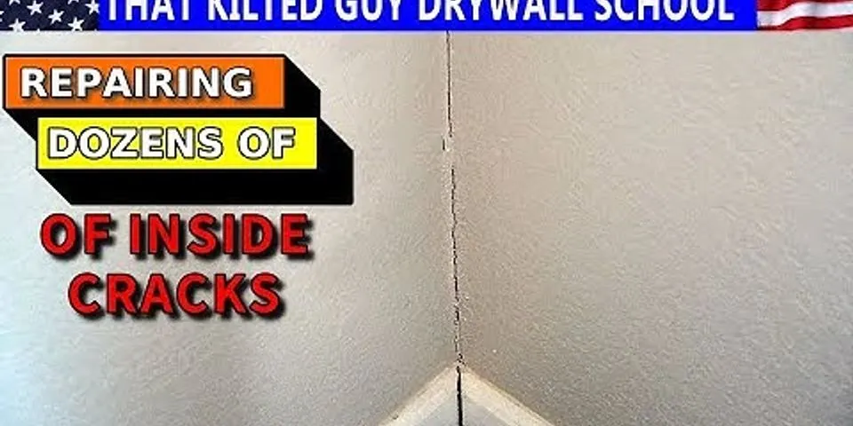 How do you fix cracks in corners of walls?