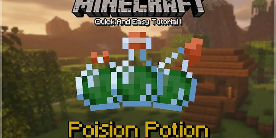 How do you make a poison 1 potion?
