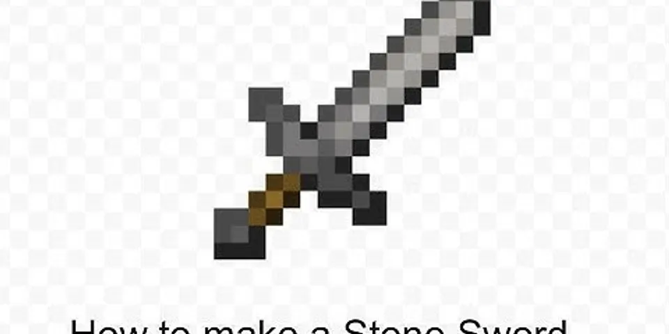 How do you make a sword in Minecraft survival mode?