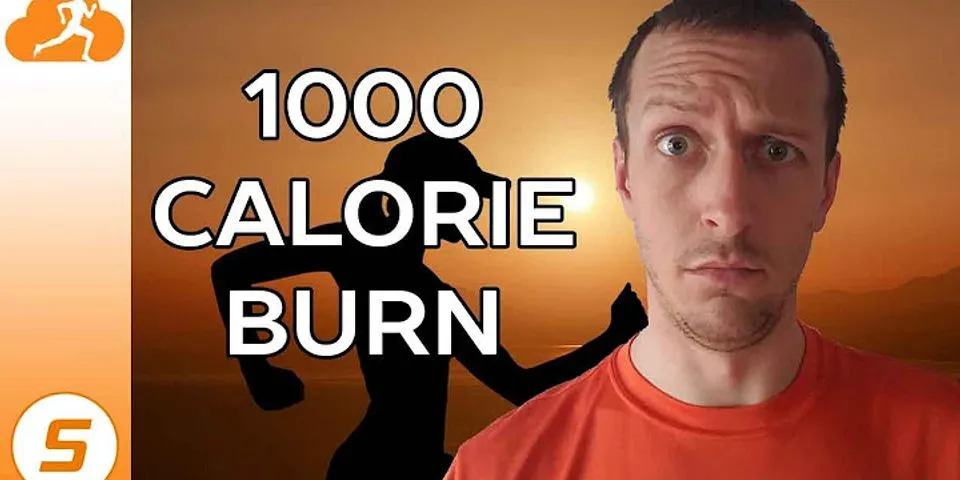 How far to run to burn 1,000 calories