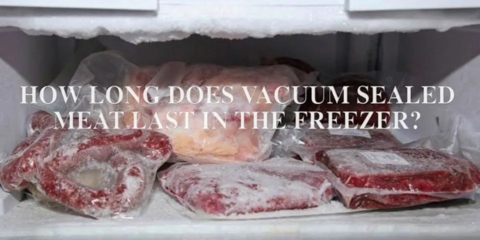 How long does dehydrated meat last if vacuum sealed