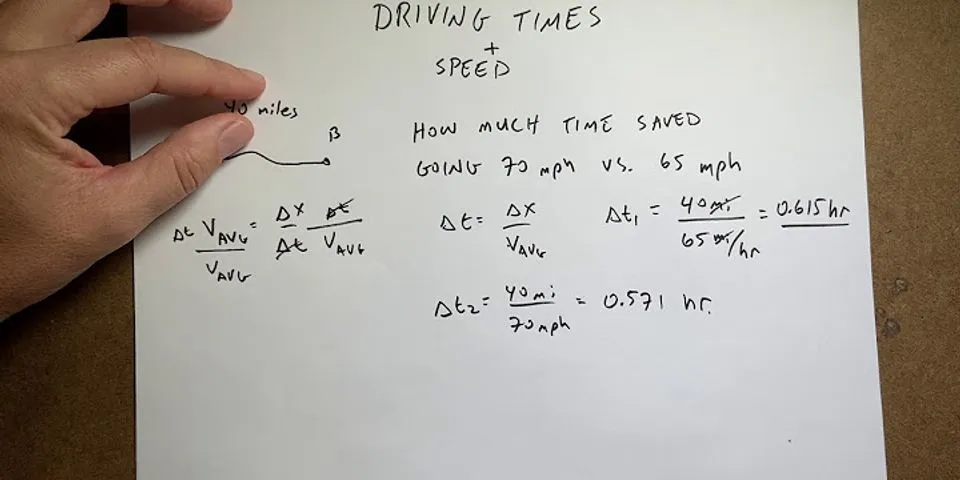 How long does it take to drive a mile at 30 mph?