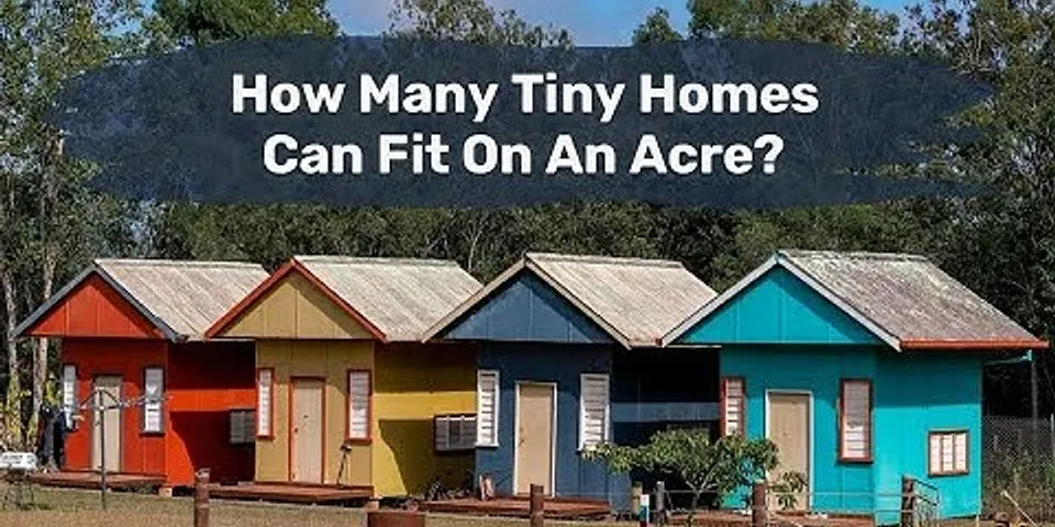 How many houses can you fit on 2 acres?