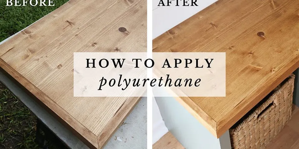 How to apply polyurethane to wood countertop