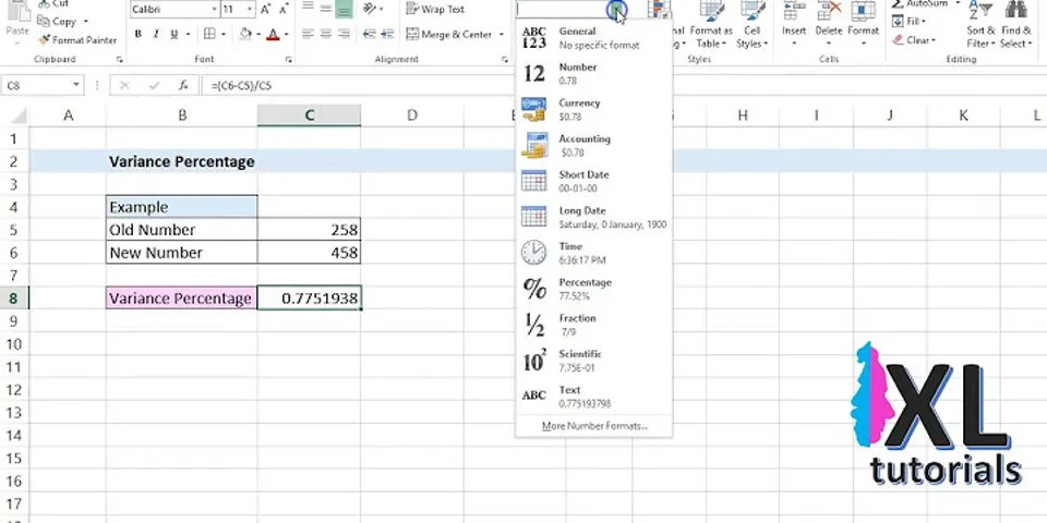 How to calculate variance percentage in accounting