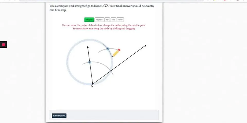 How to construct an angle bisector