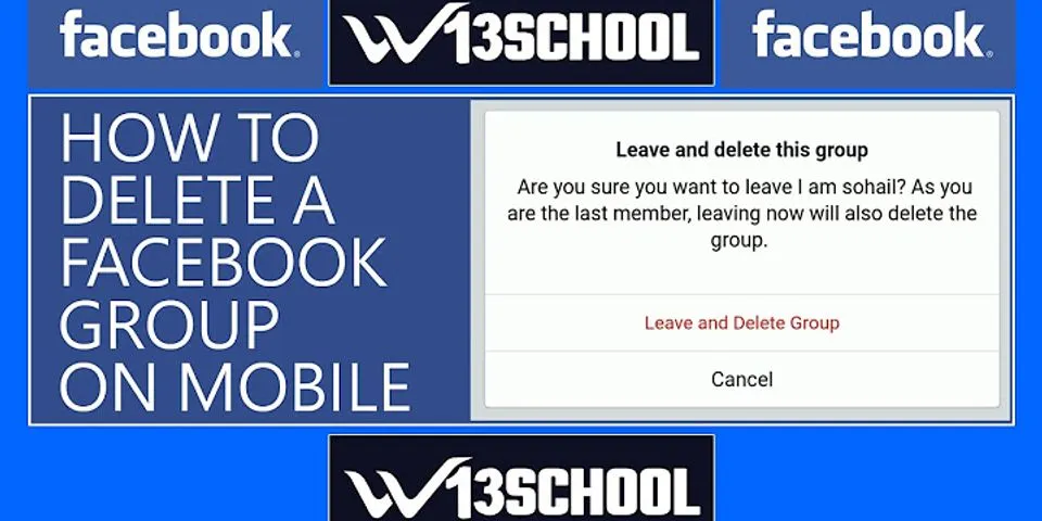 How to delete Facebook group on iPhone