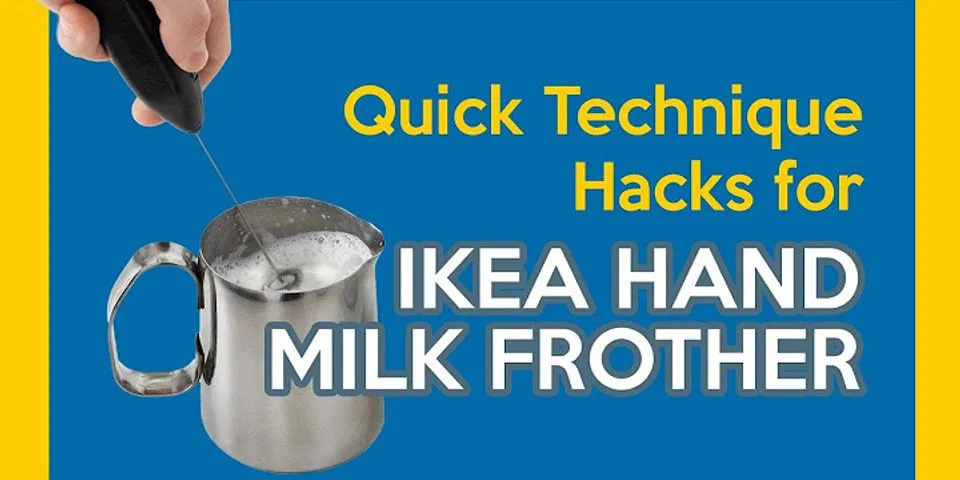 How to froth milk with wand
