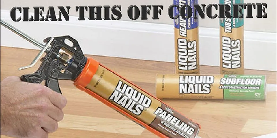 How to get Liquid Nails off laminate flooring