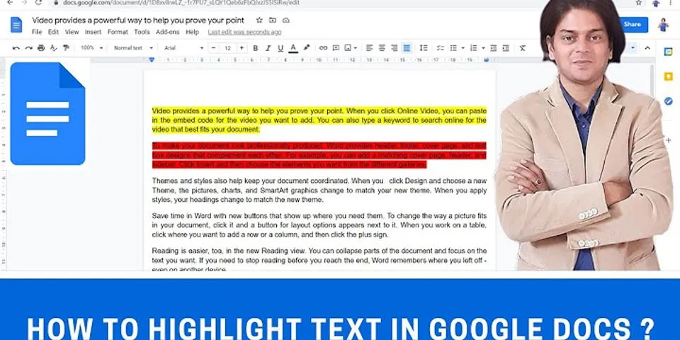 How to highlight different sections of text Mac Google Docs