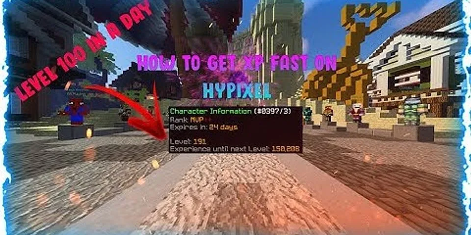 How to level up in hypixel skyblock