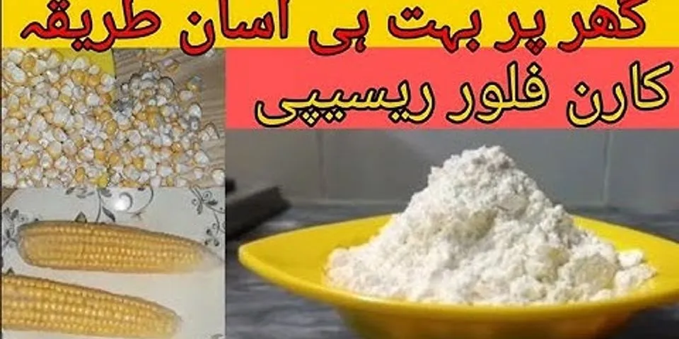 How to make corn flour from plain flour