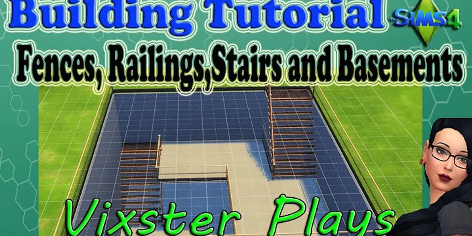 How to put railings on stairs Sims 4