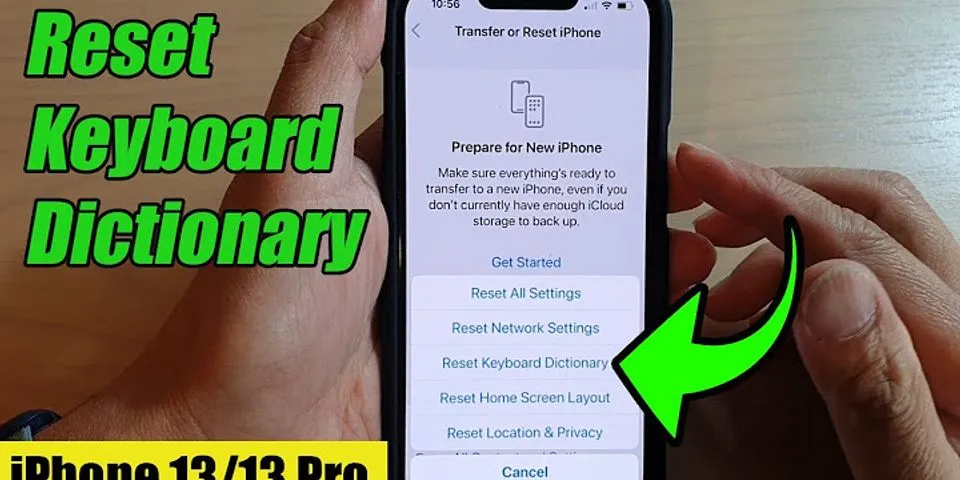 How to reset keyboard on iPhone