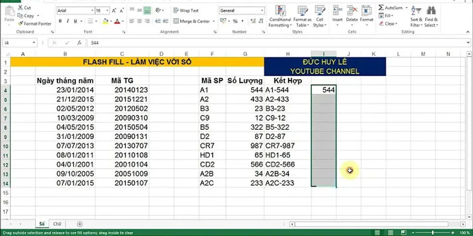 How to use Flash Fill in Excel 2007