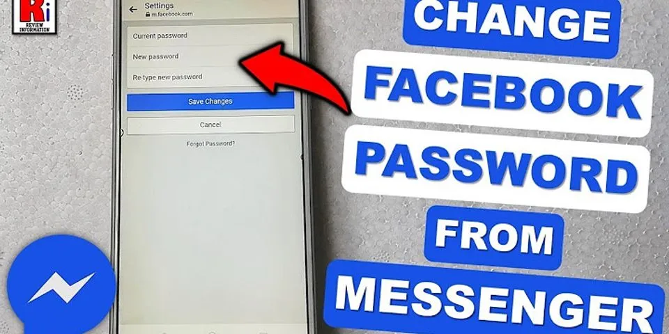 If I change my Facebook password does it change my Messenger password