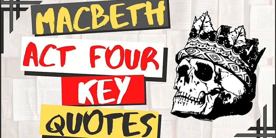 Macbeth sleep quotes act 4