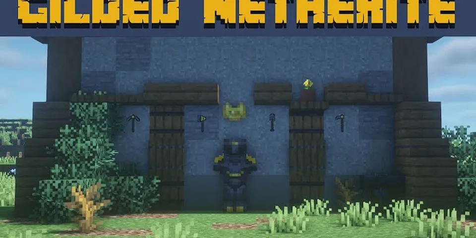 Netherite with gold texture pack