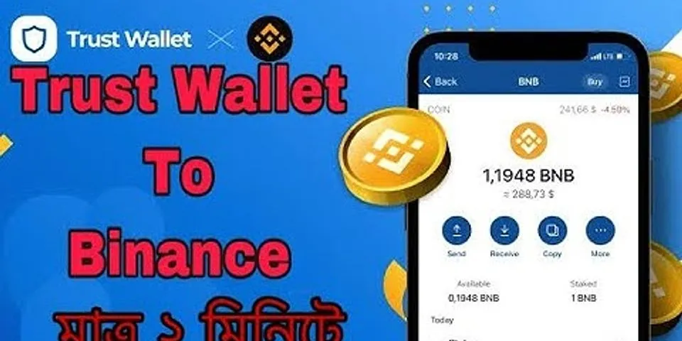 Sending BTC from trust wallet to binance