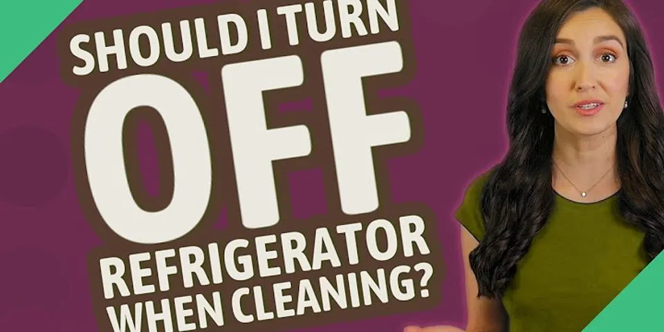 Should I turn off refrigerator when cleaning