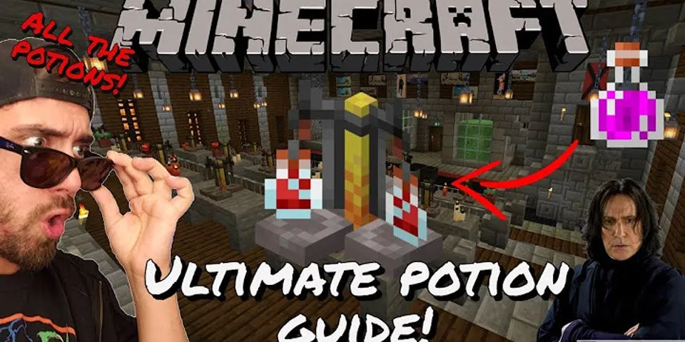 What are all the recipes for potions in Minecraft?
